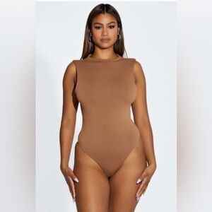 NWOT! Naked Wardrobe Camel Body Suit